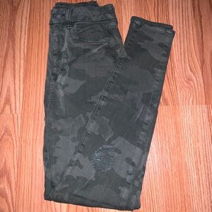 American Eagle Curvy super high-rise jeggings.